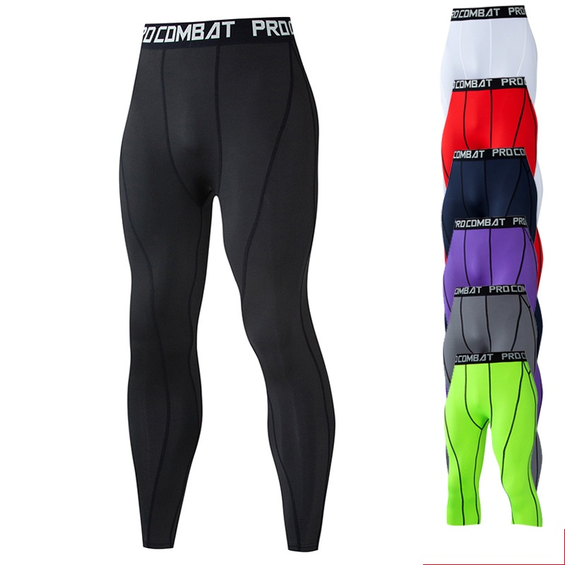 2026 Men's Cool Dry Leggings S - Compression Shorts Athletes ulasan dan harga