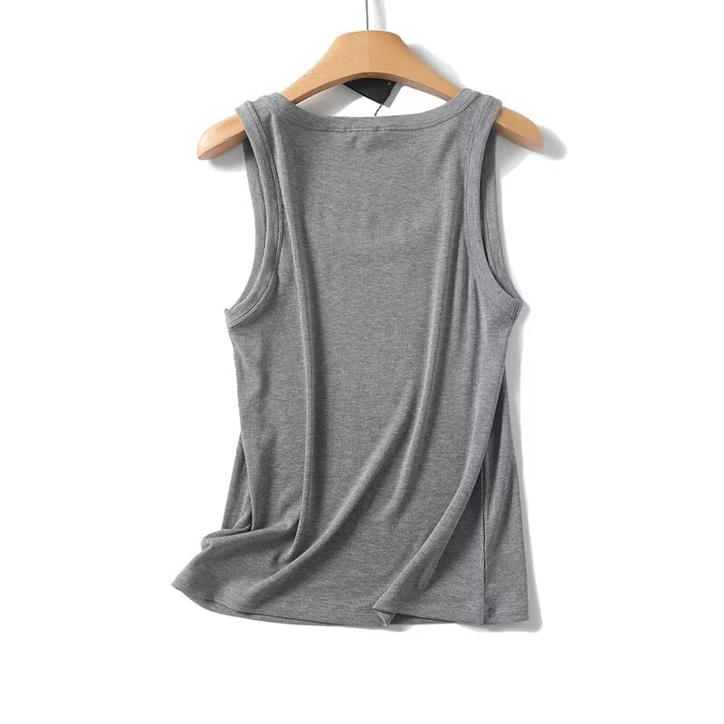 Maxdutti Solid Slim Fit Summer - Tank Top Ribbed ulasan dan harga