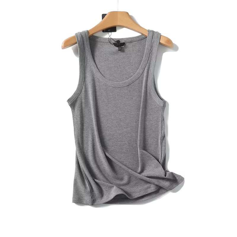 Maxdutti Solid Slim Fit Summer - Tank Top Ribbed ulasan dan harga